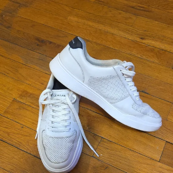 Cole Haan Men's Cream and White Sneakers - Picture 2 of 9
